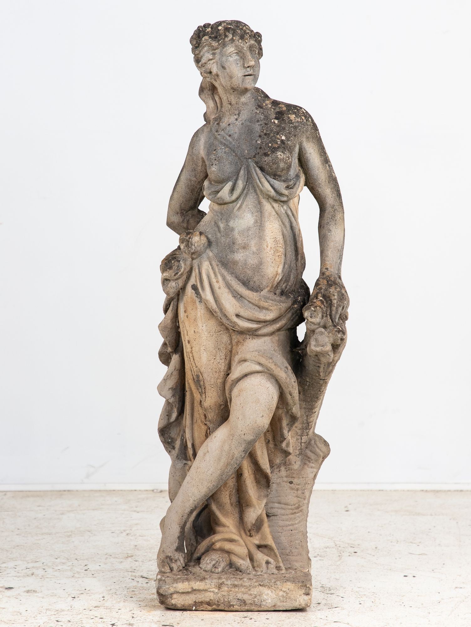 Large Winter Goddess of the Four Seasons Garden Figure, Italy, Late 20th C.