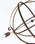 English Mid-20th Century Iron Armillary Sphere on Stand