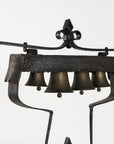 Wrought Iron Latten Bell Stand, Three Tier, English Late 19th C.