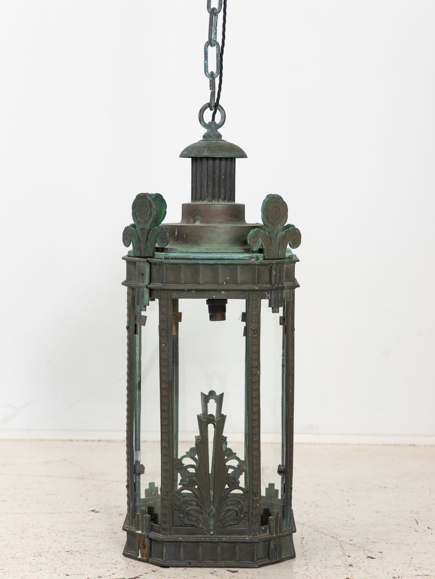 Bronze Art Deco Lantern, Circa 1920-30s
