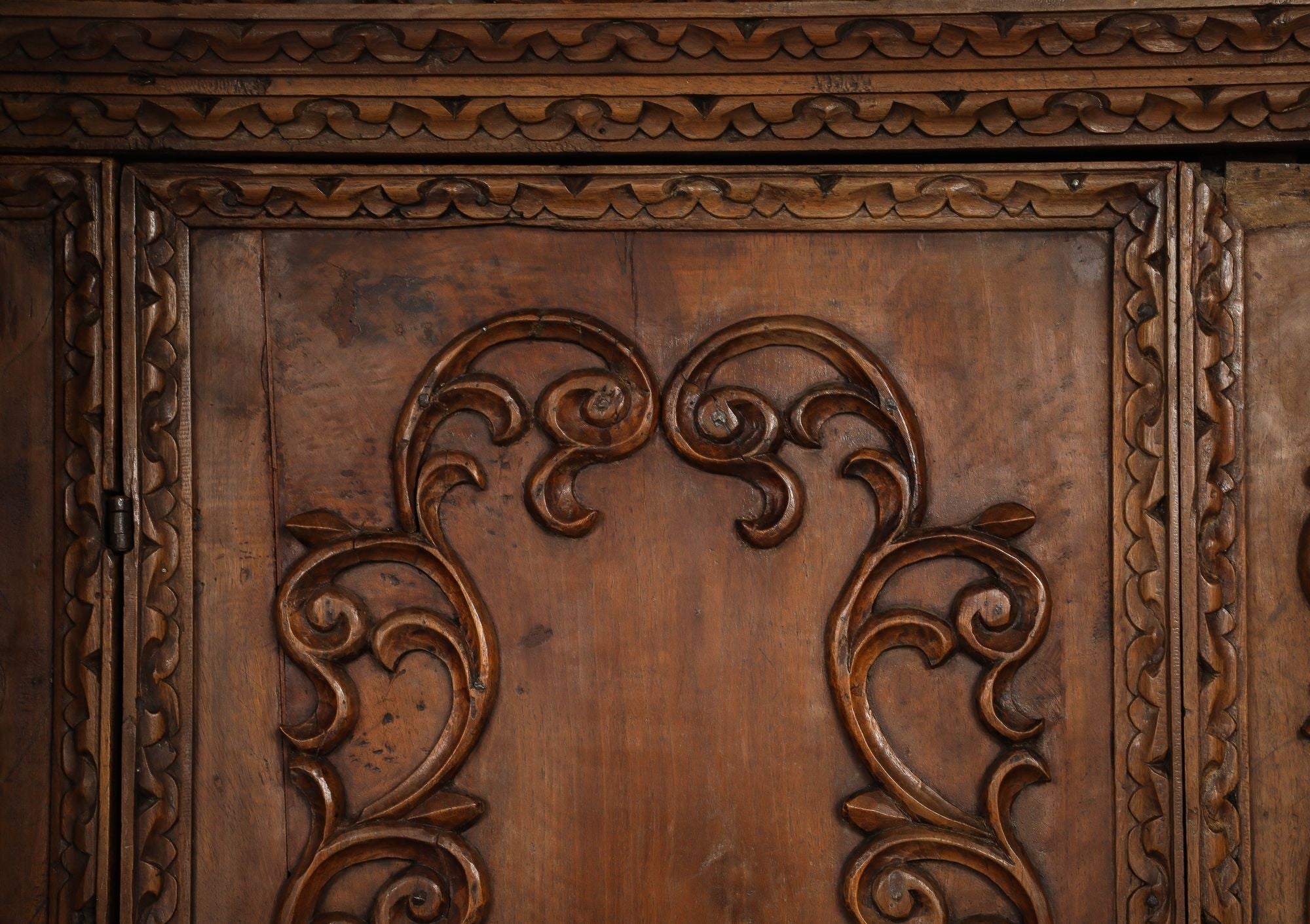 Monumental 18th Century Baroque Italian Walnut Armoire