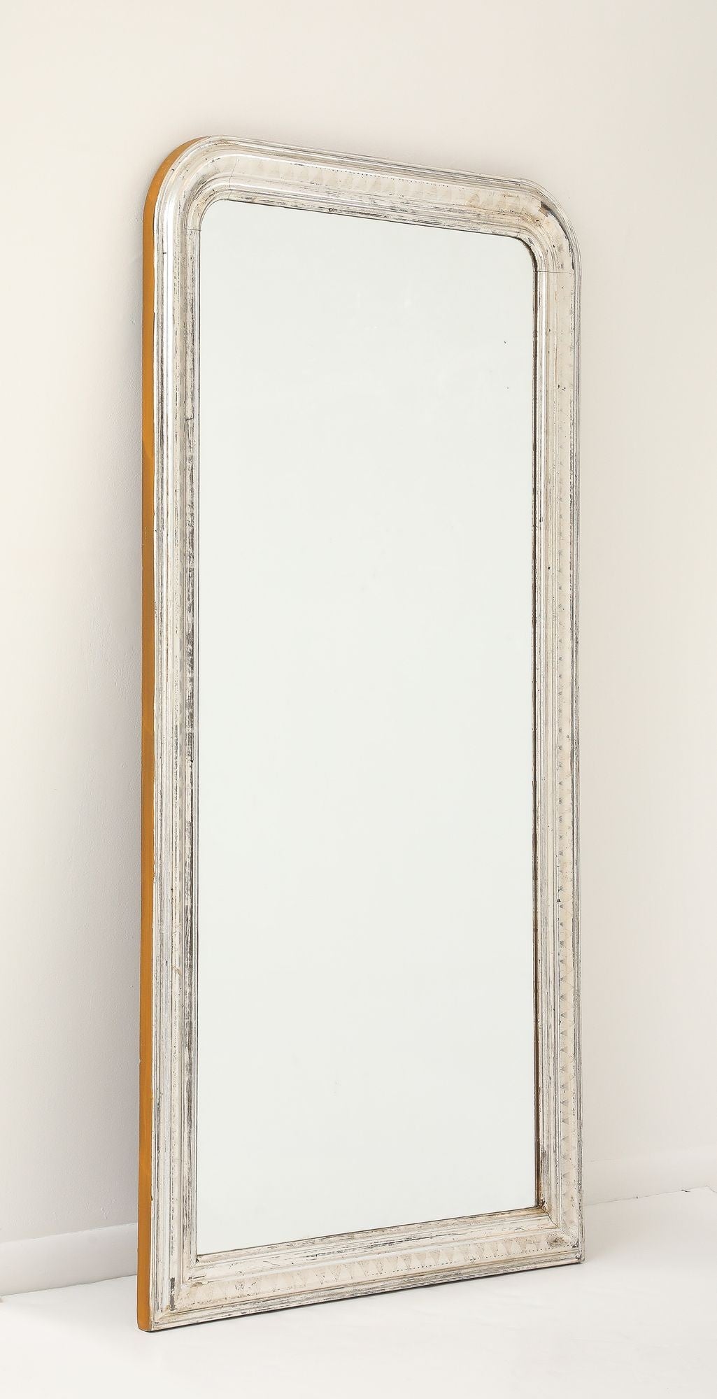 French Silver Gilt Louis Philippe Mirror, Late 19th C.