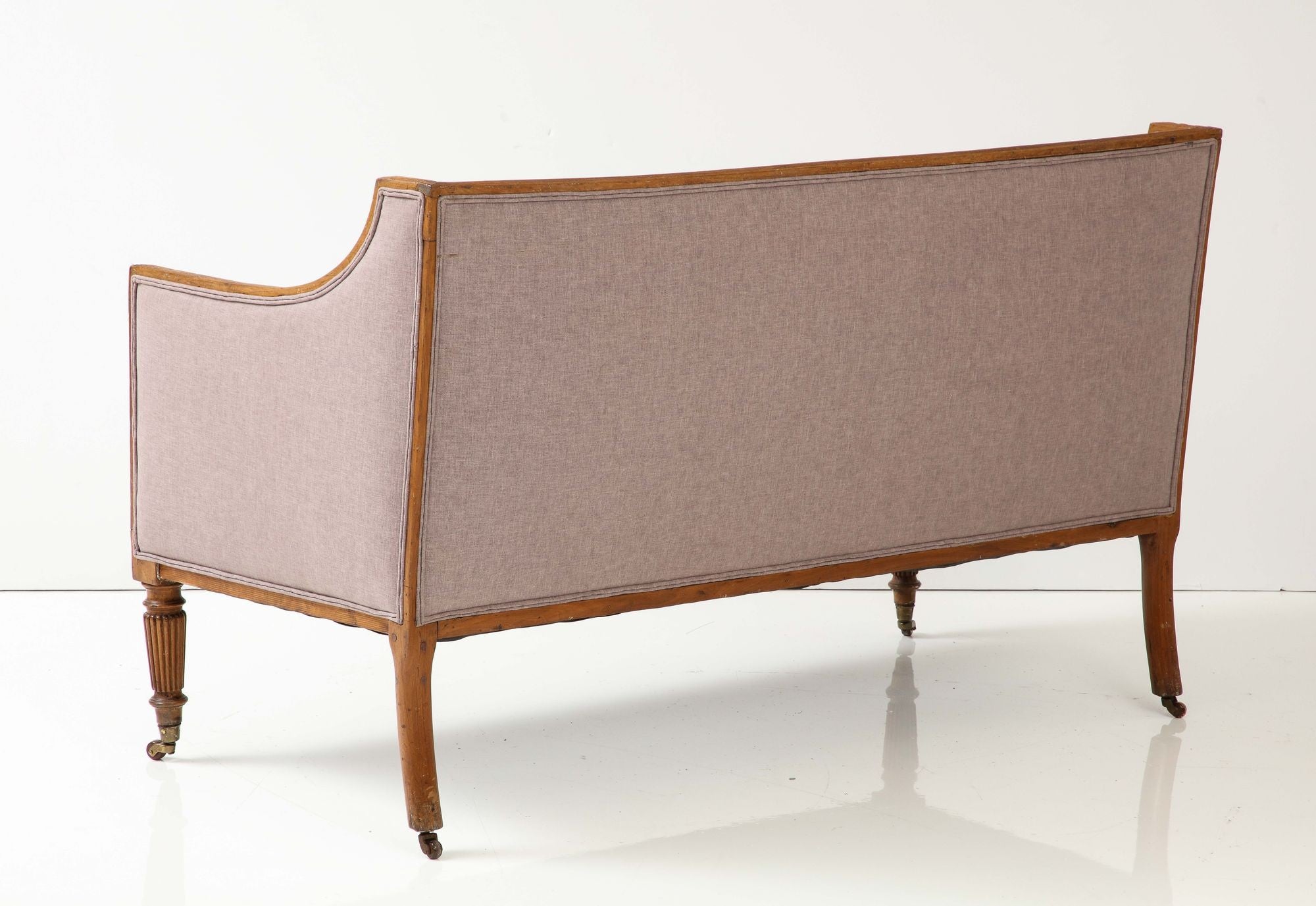 English Regency Tightback Loveseat or Settee, 1820s