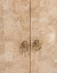 Tessalated Travertine Cabinet, Late 20th C