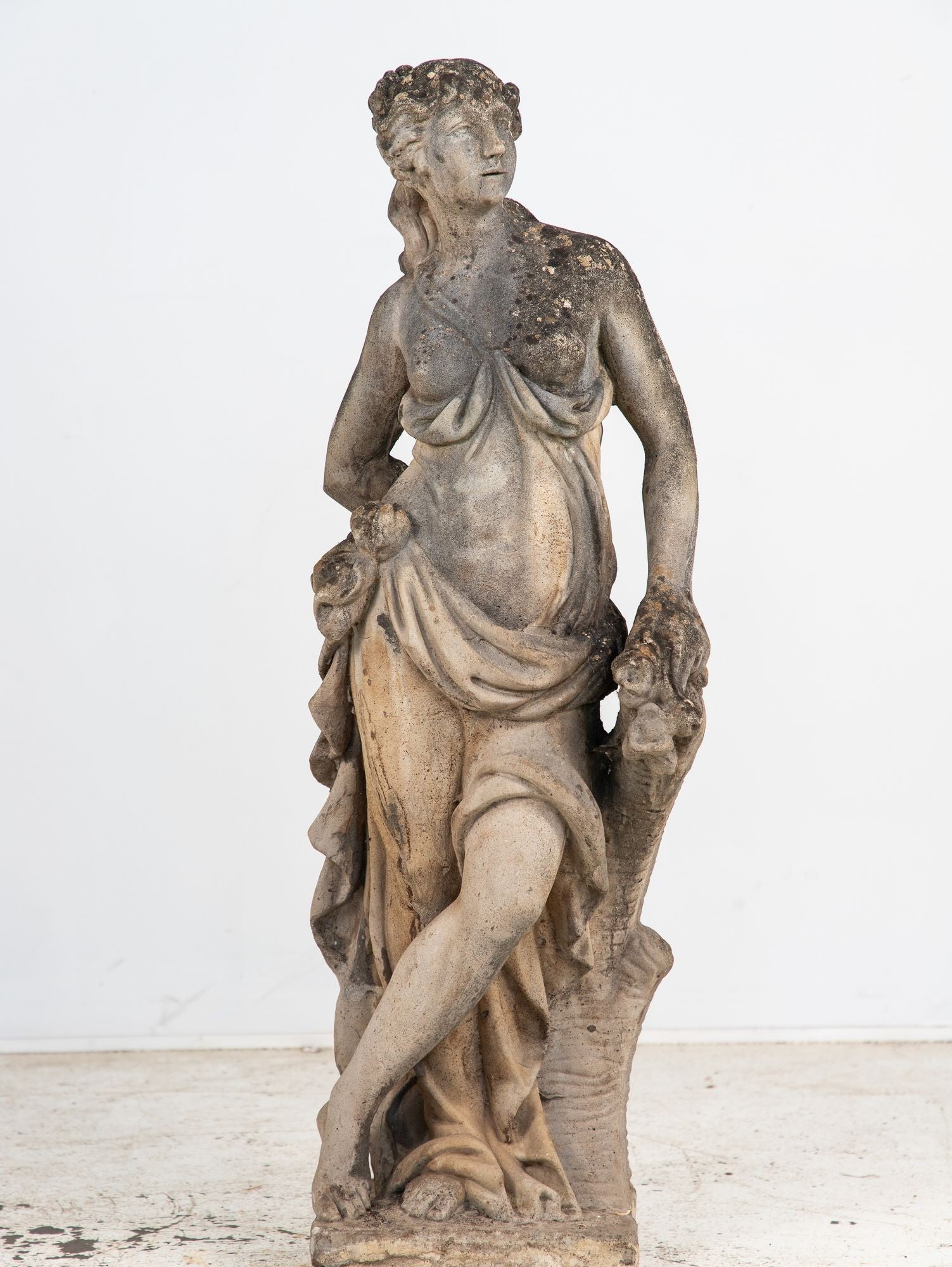 Large Winter Goddess of the Four Seasons Garden Figure, Italy, Late 20th C.