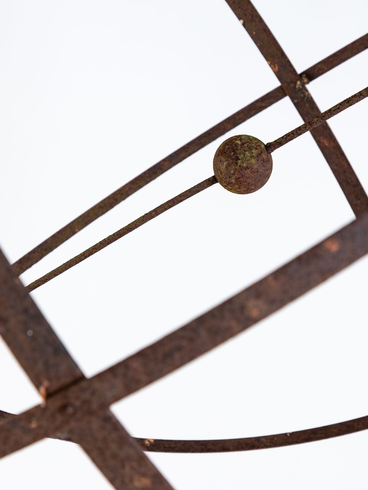 English Mid-20th Century Iron Armillary Sphere on Stand