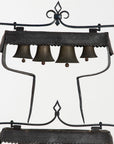 Wrought Iron Latten Bell Stand, Three Tier, English Late 19th C.
