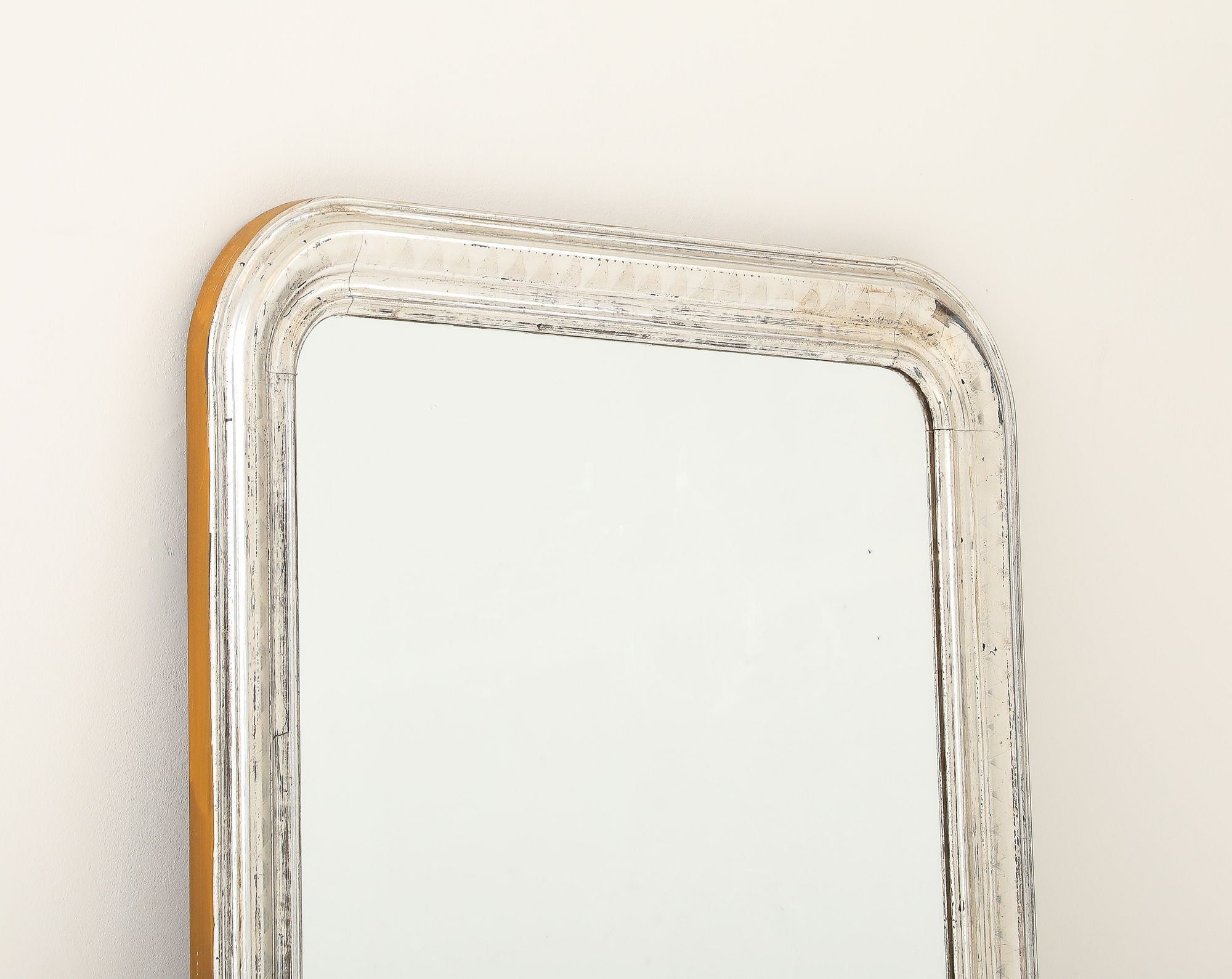 French Silver Gilt Louis Philippe Mirror, Late 19th C.