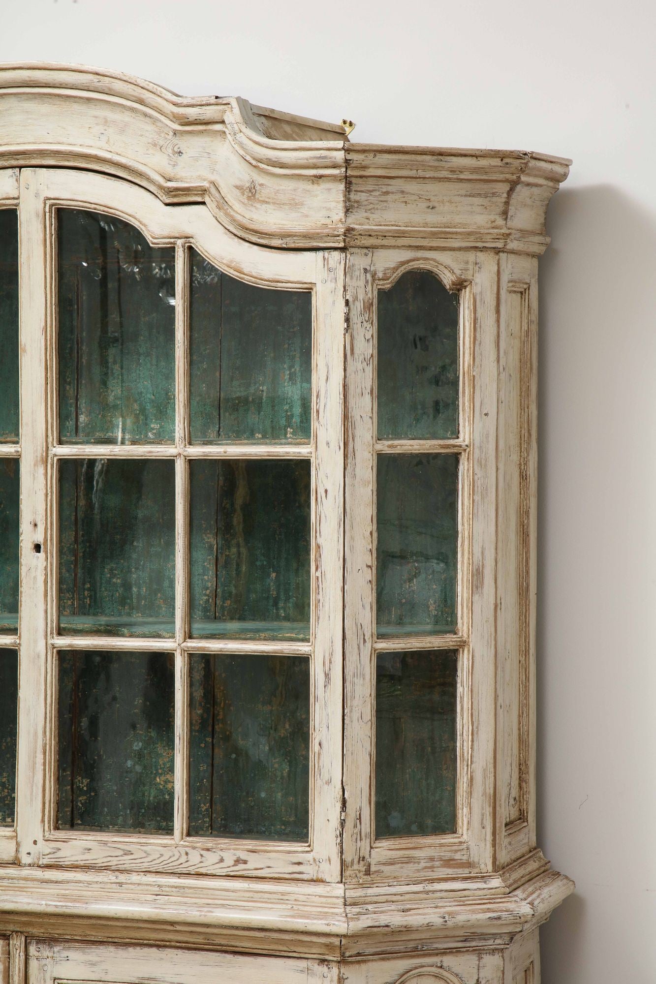 Early 19th century Swedish Vitrine White Painted Pine