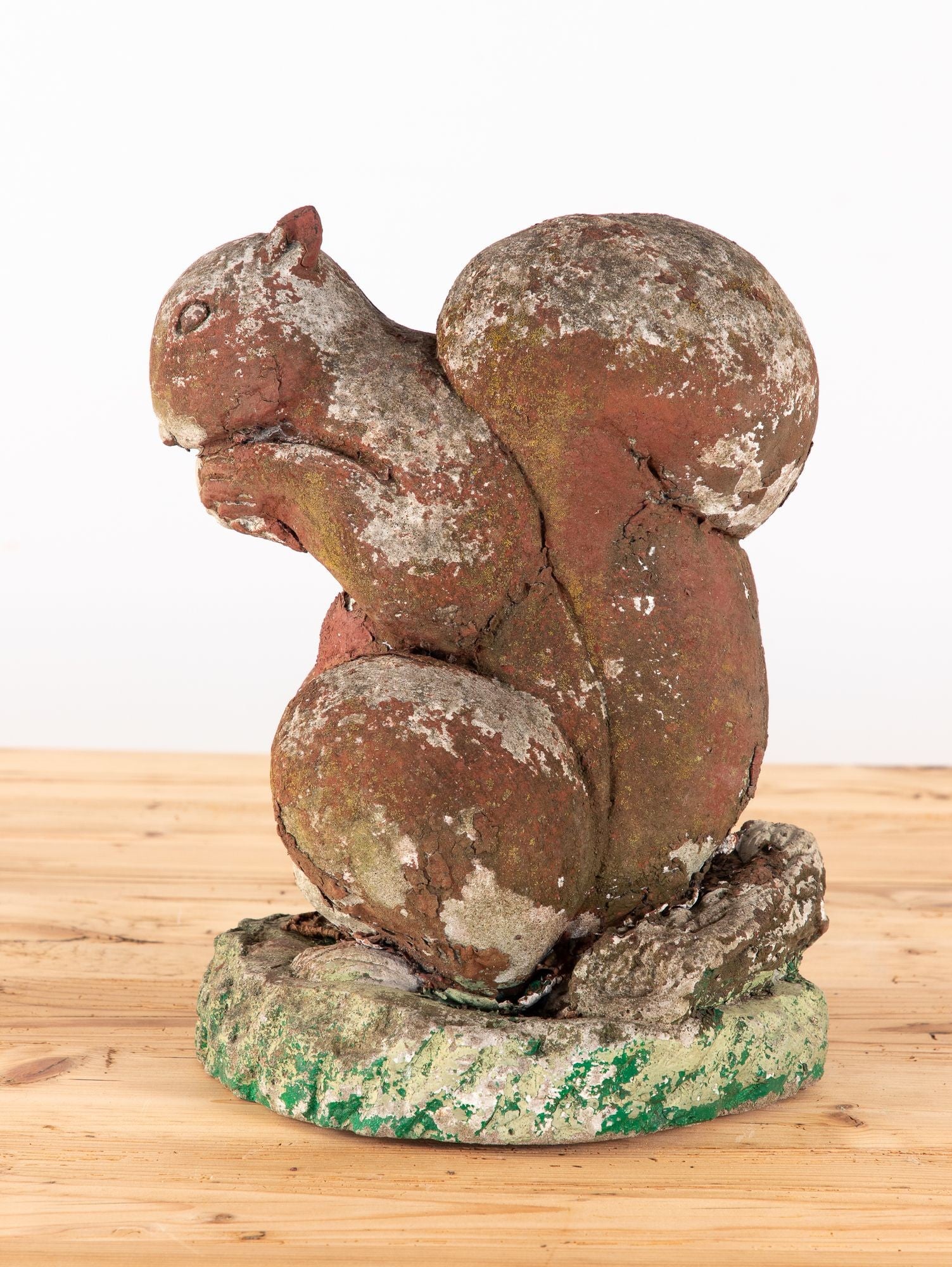 Reconstituted Stone Squirrel Garden Ornament, England 20th Century