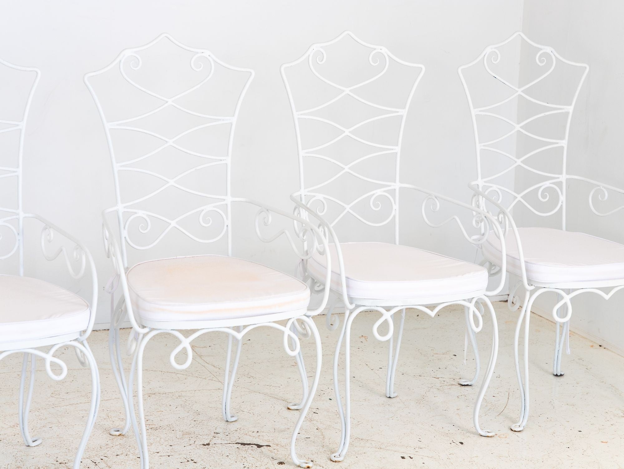 Rene Drouet French Bistro Chairs, Mid 20th Century, Pair