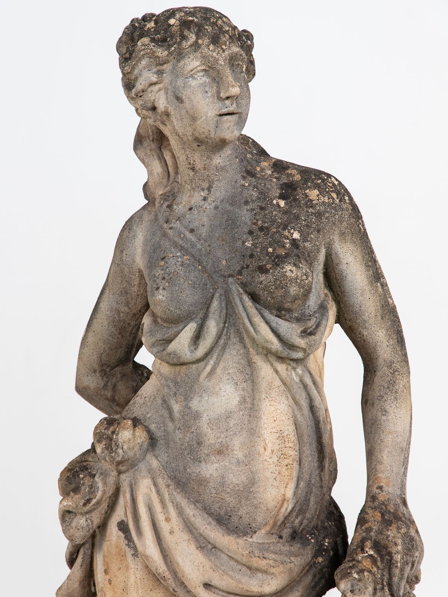 Large Winter Goddess of the Four Seasons Garden Figure, Italy, Late 20th C.