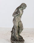 Composite Stone Weathered Garden Statue of Maiden or Goddess, England Mid 20th C.