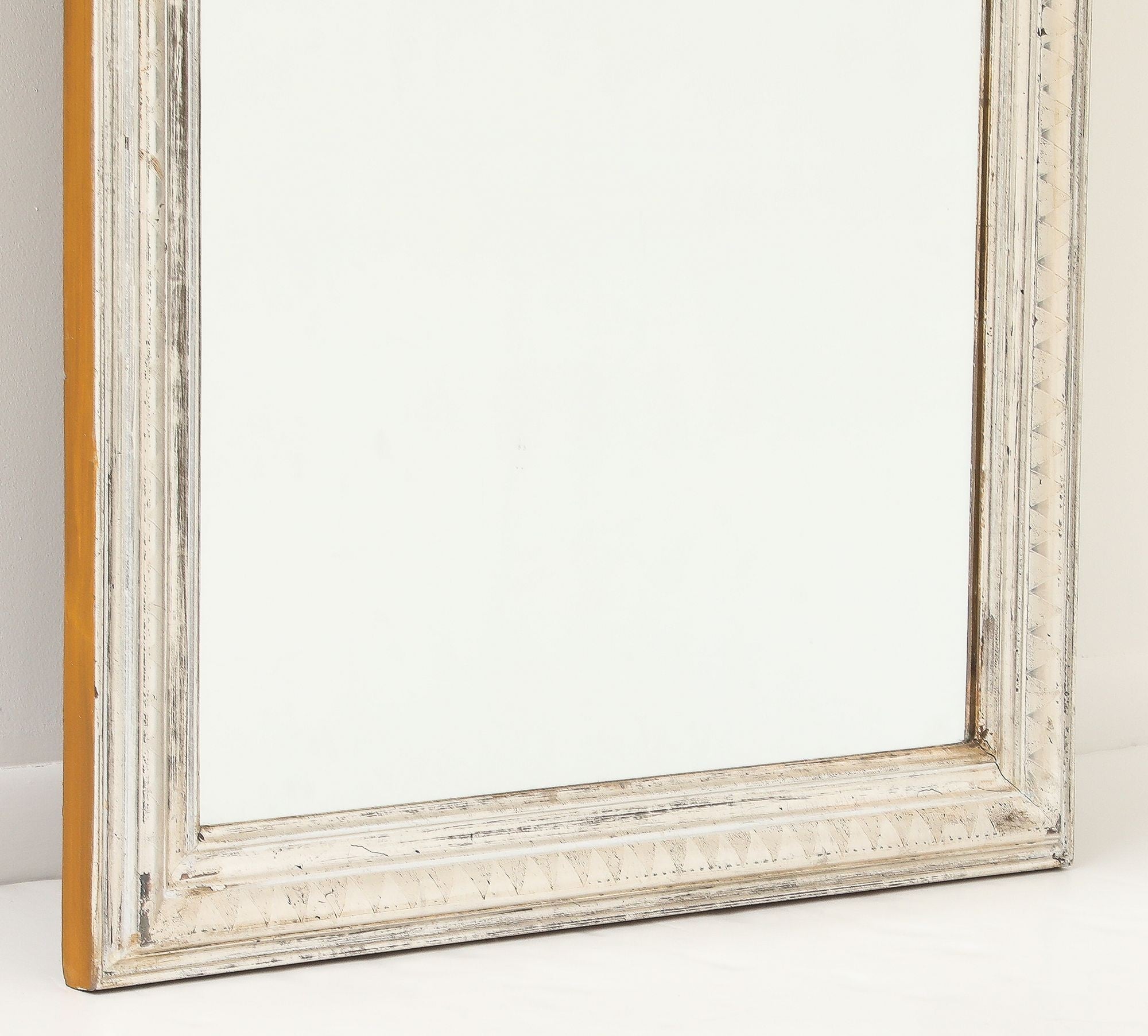 French Silver Gilt Louis Philippe Mirror, Late 19th C.