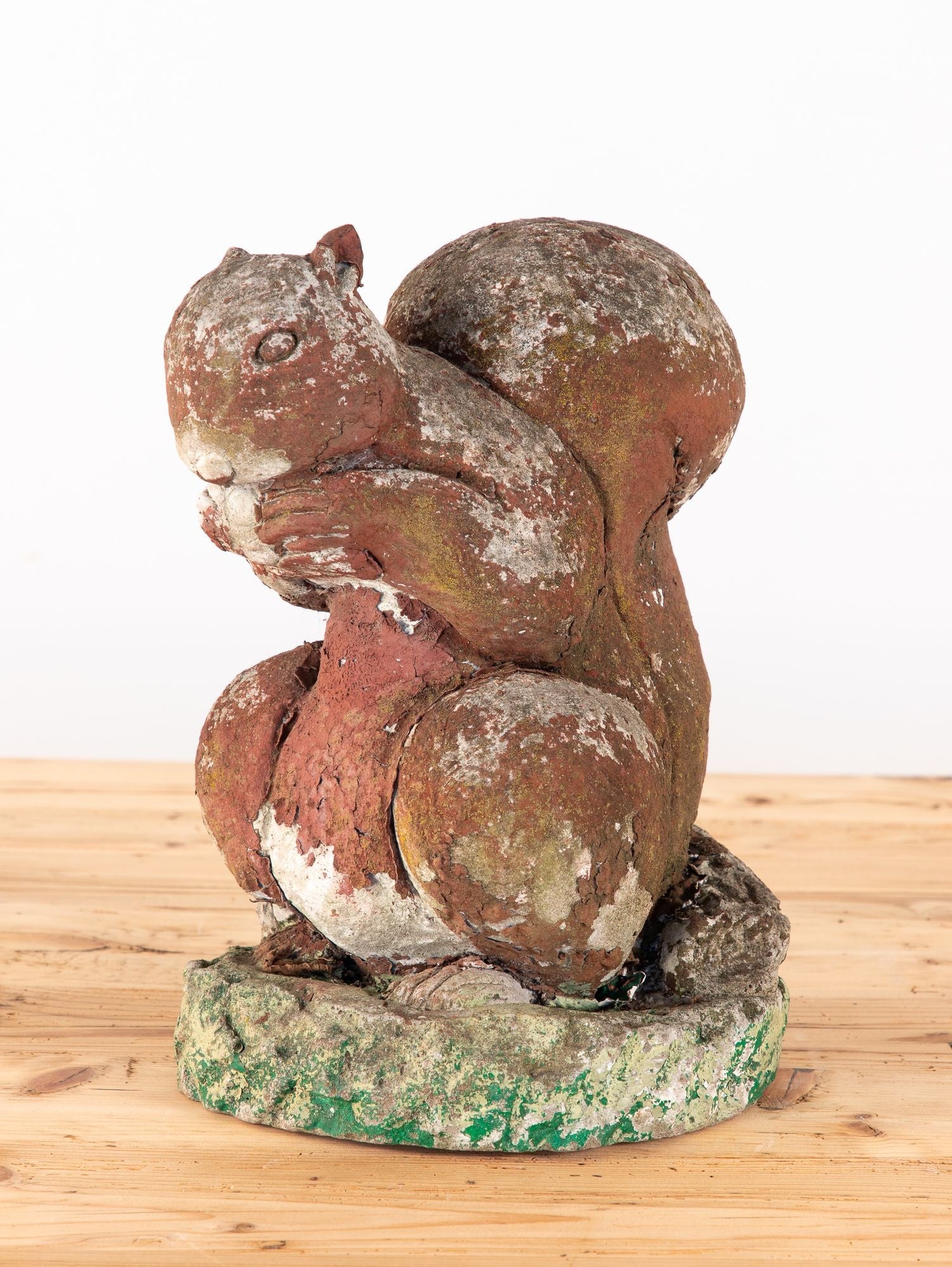 Reconstituted Stone Squirrel Garden Ornament, England 20th Century