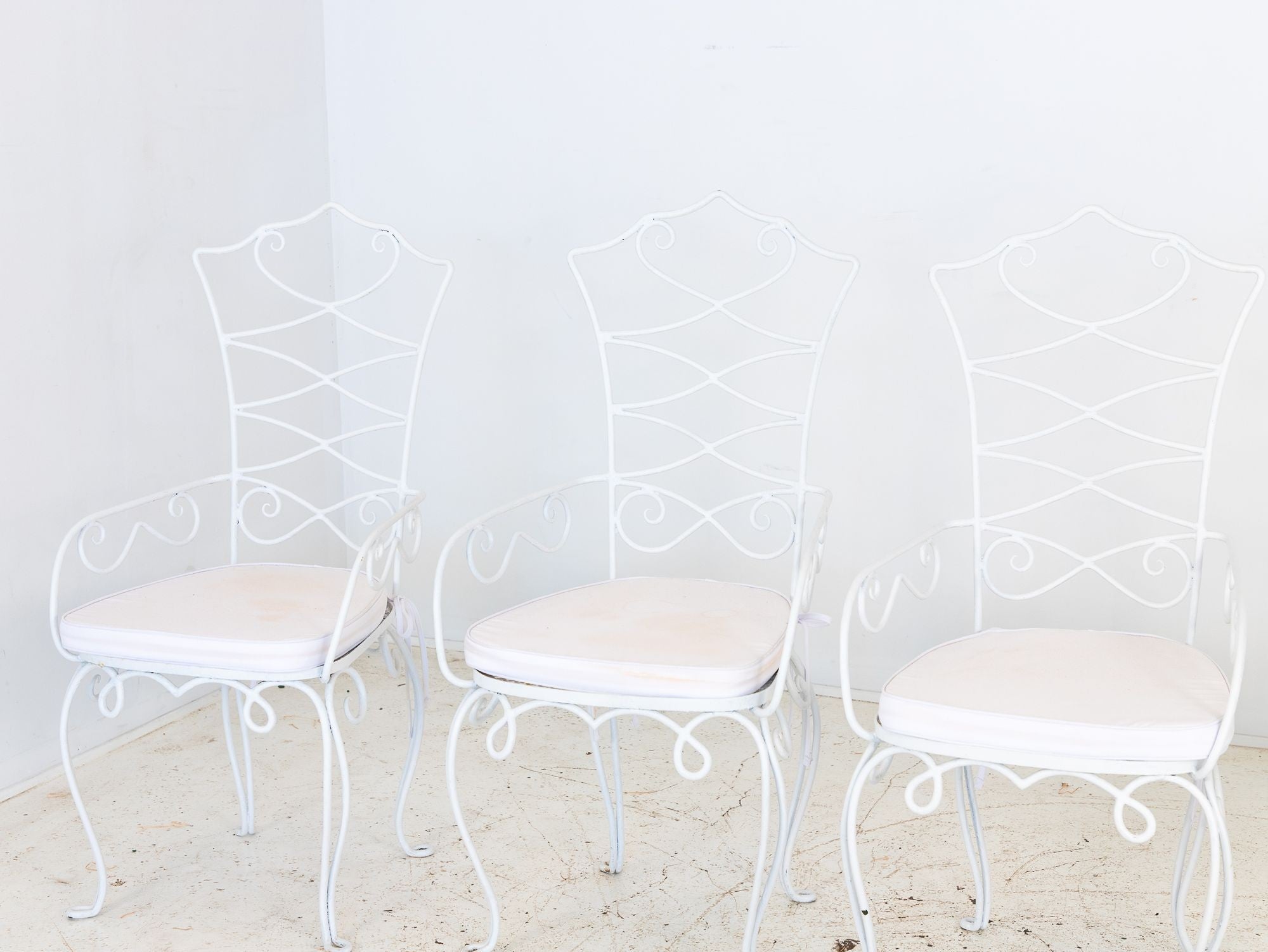 Rene Drouet French Bistro Chairs, Mid 20th Century, Pair