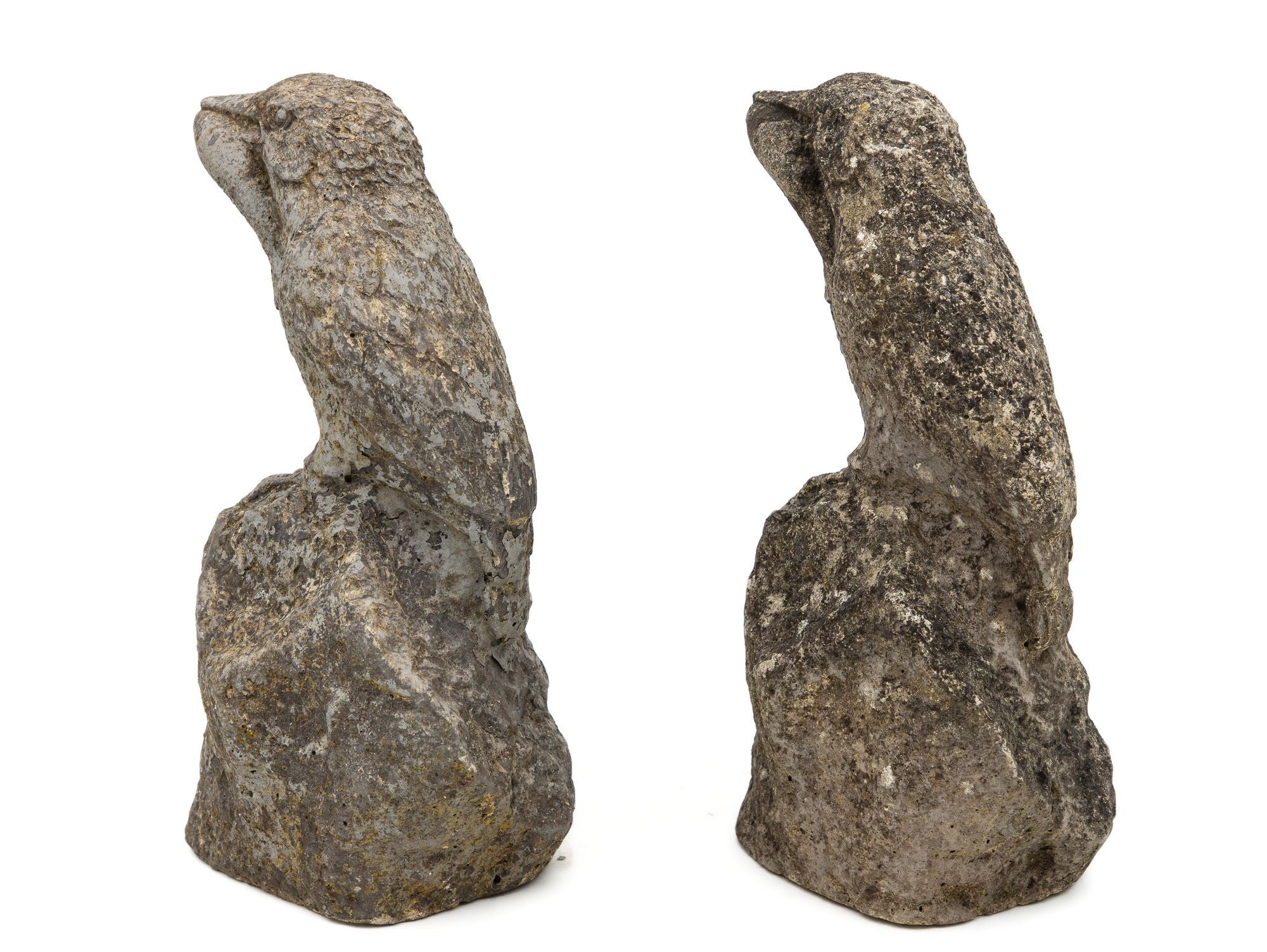 Reconstituted Stone Raven, English Mid 20th C.