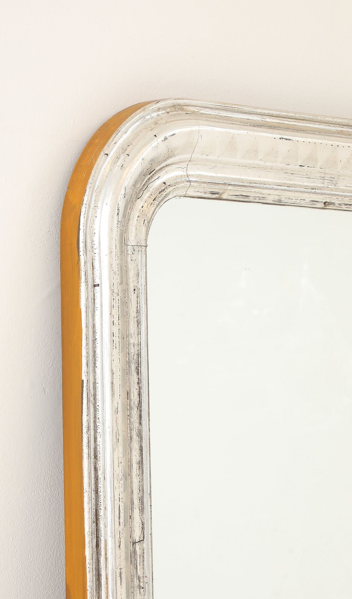 French Silver Gilt Louis Philippe Mirror, Late 19th C.
