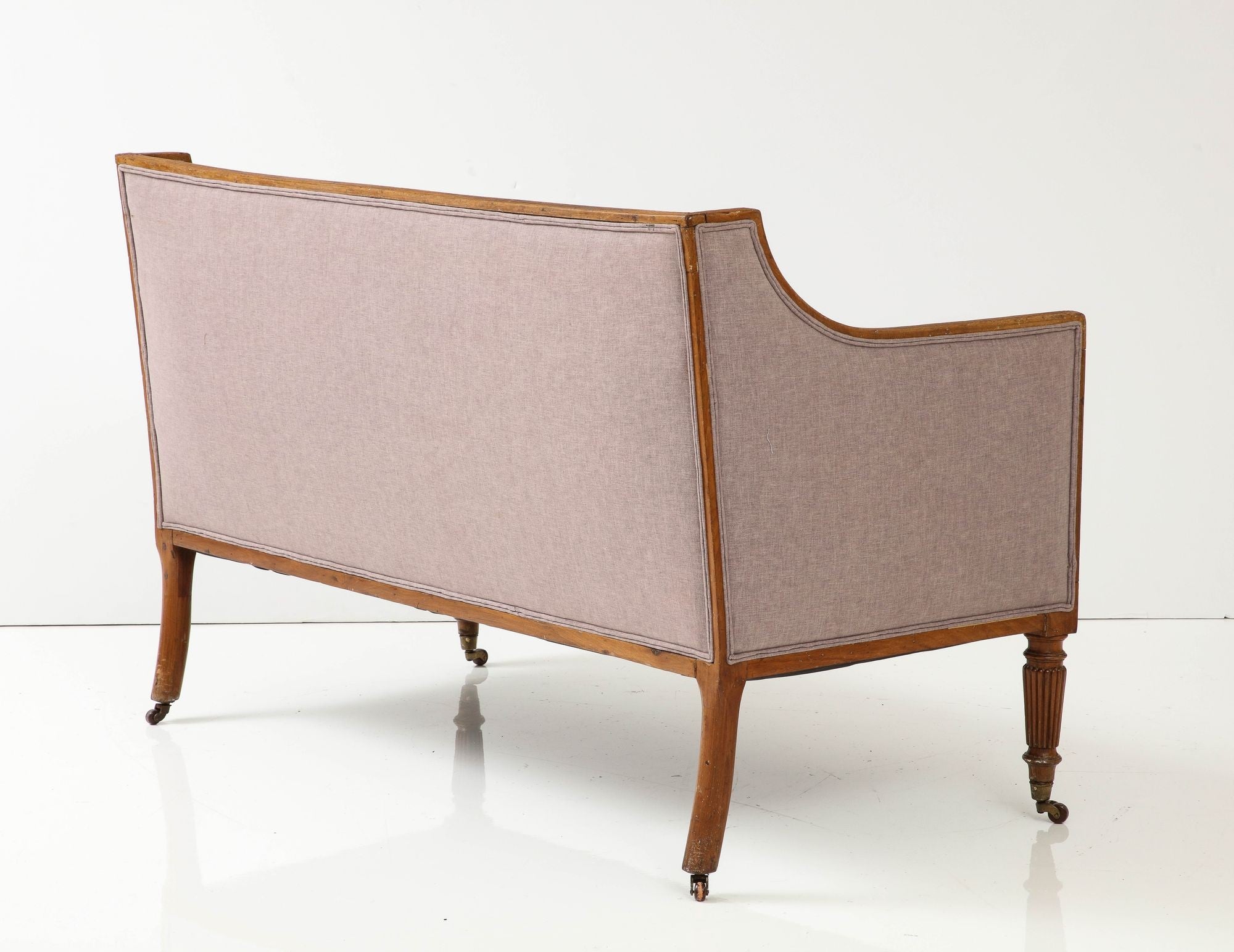 English Regency Tightback Loveseat or Settee, 1820s