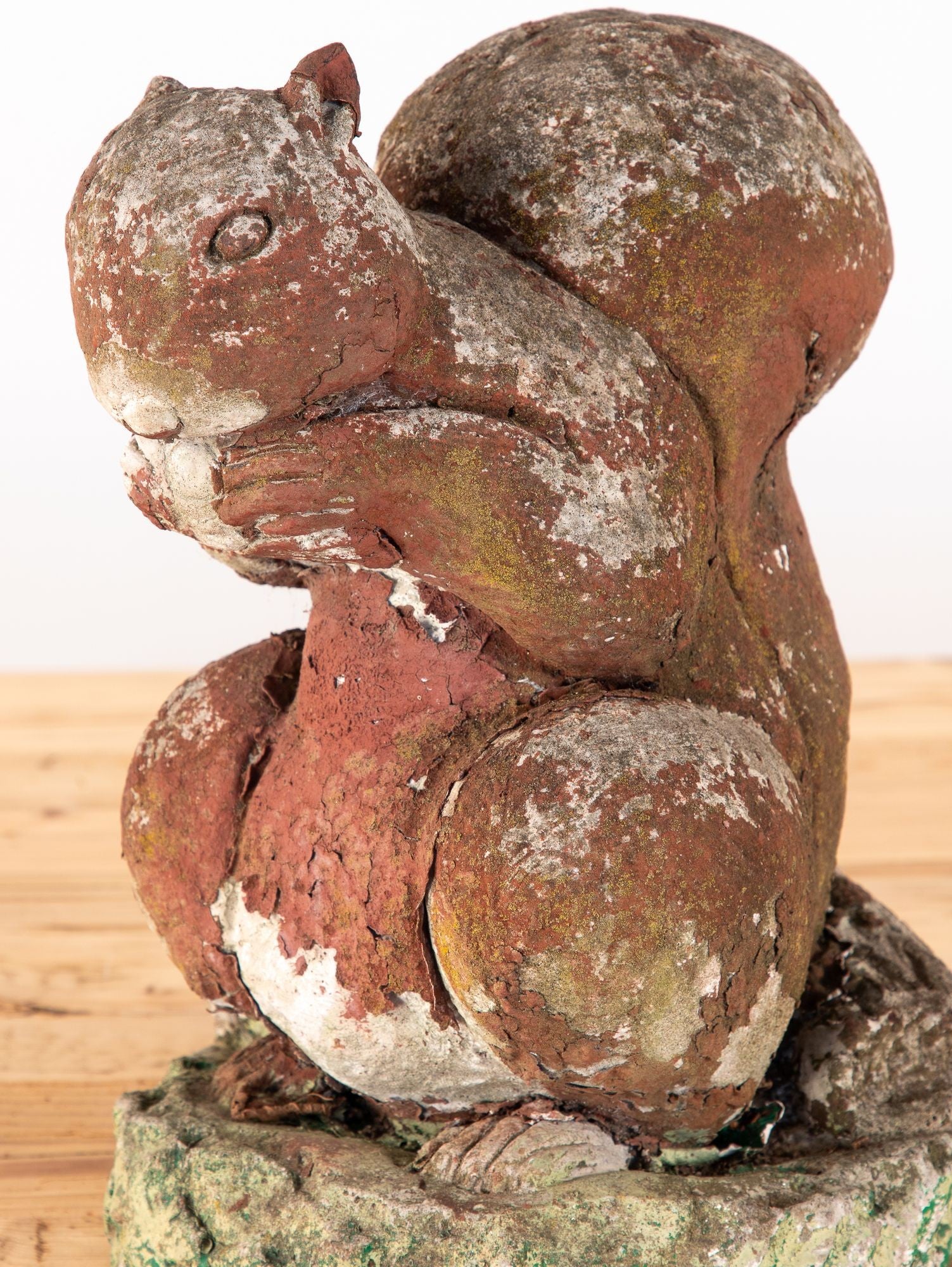 Reconstituted Stone Squirrel Garden Ornament, England 20th Century