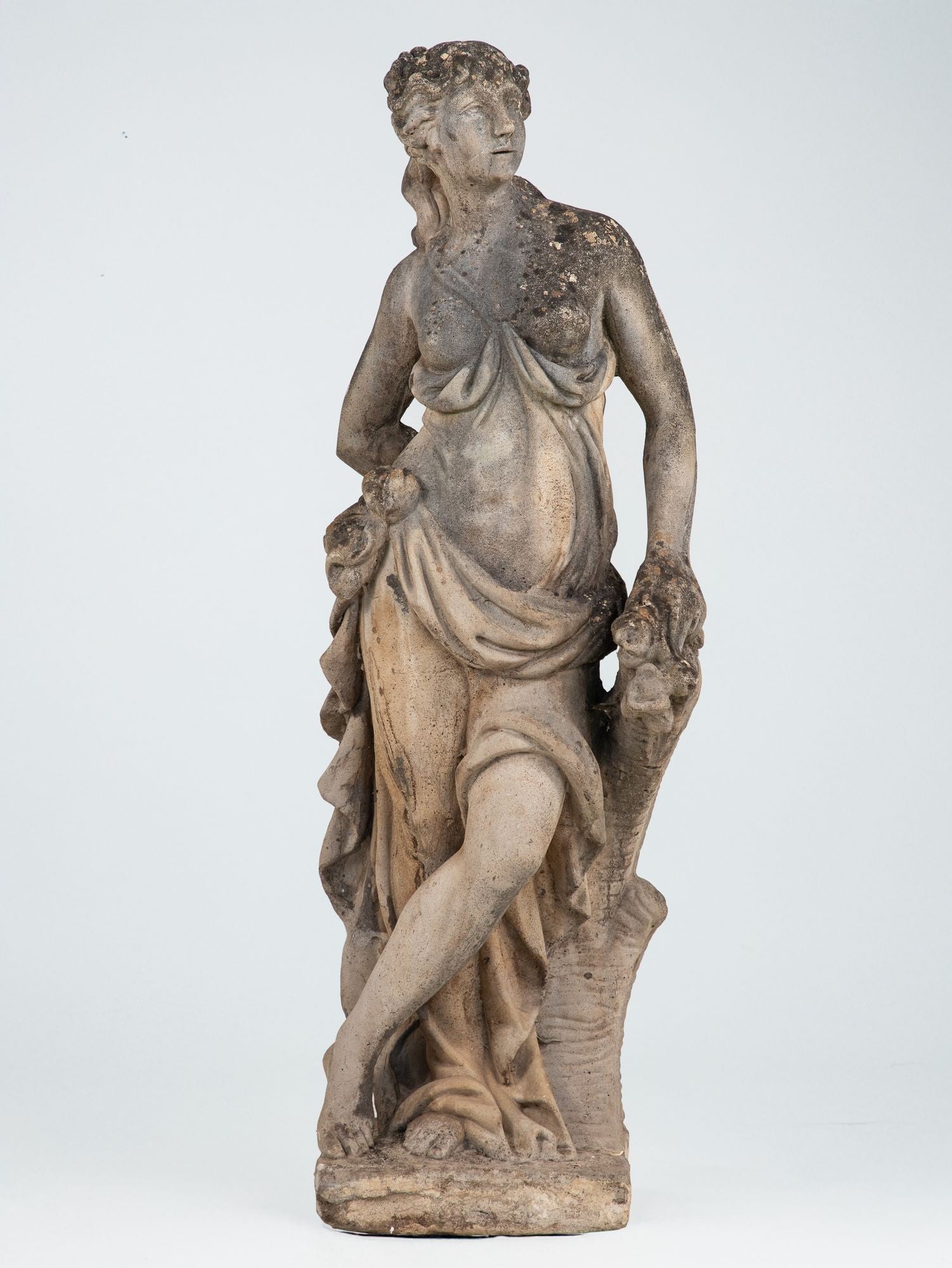 Large Winter Goddess of the Four Seasons Garden Figure, Italy, Late 20th C.