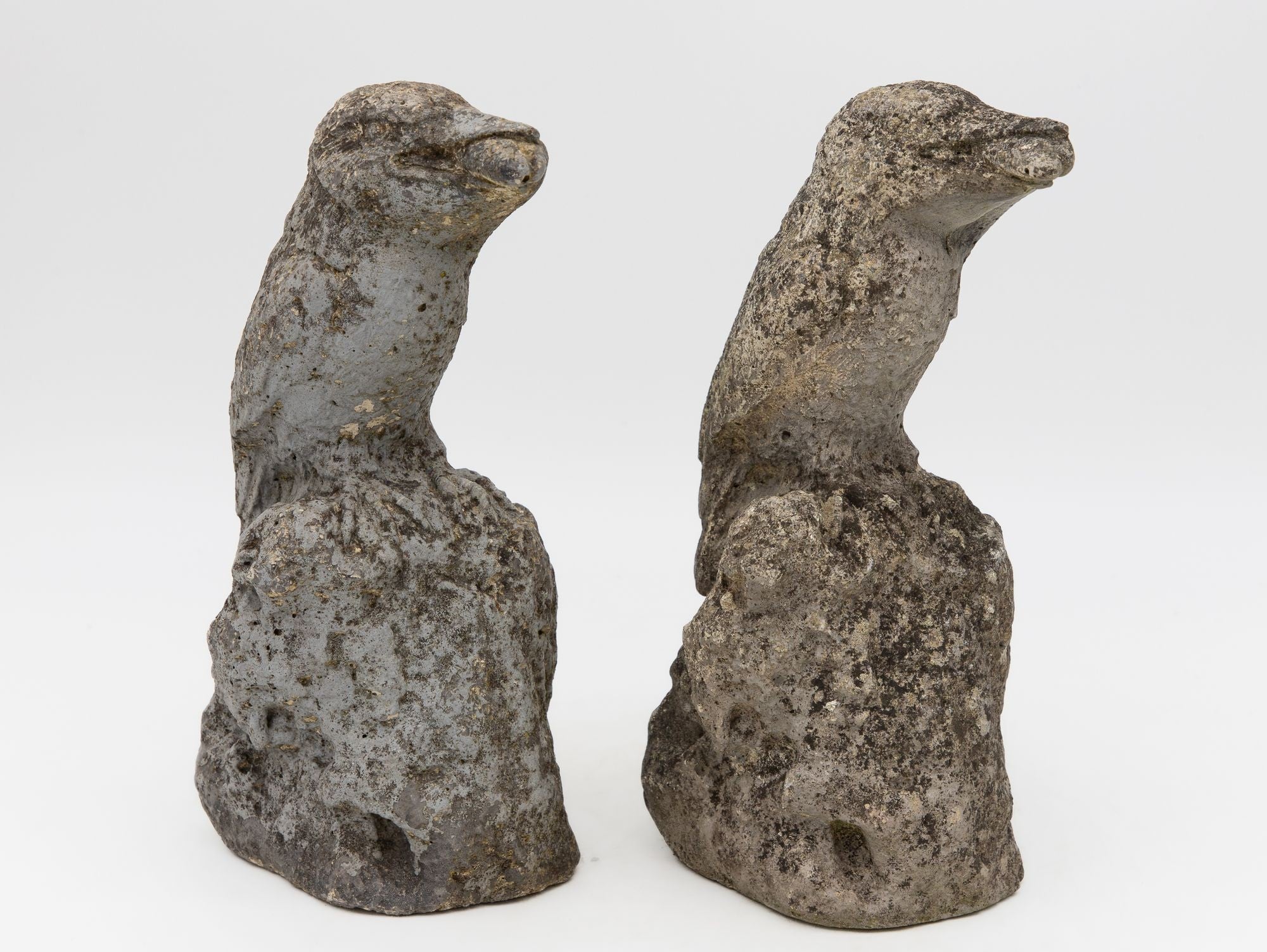 Reconstituted Stone Raven, English Mid 20th C.