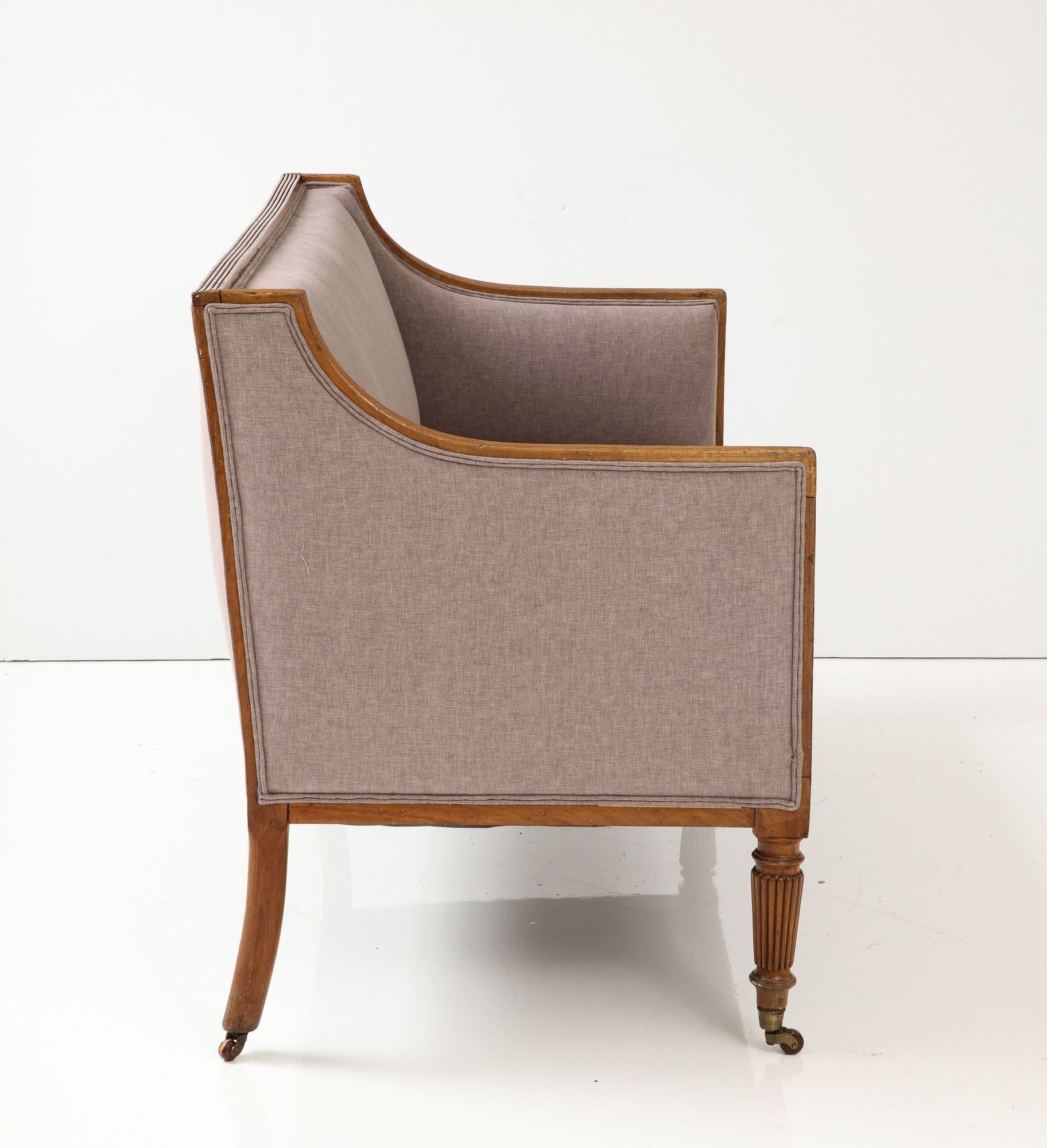 English Regency Tightback Loveseat or Settee, 1820s