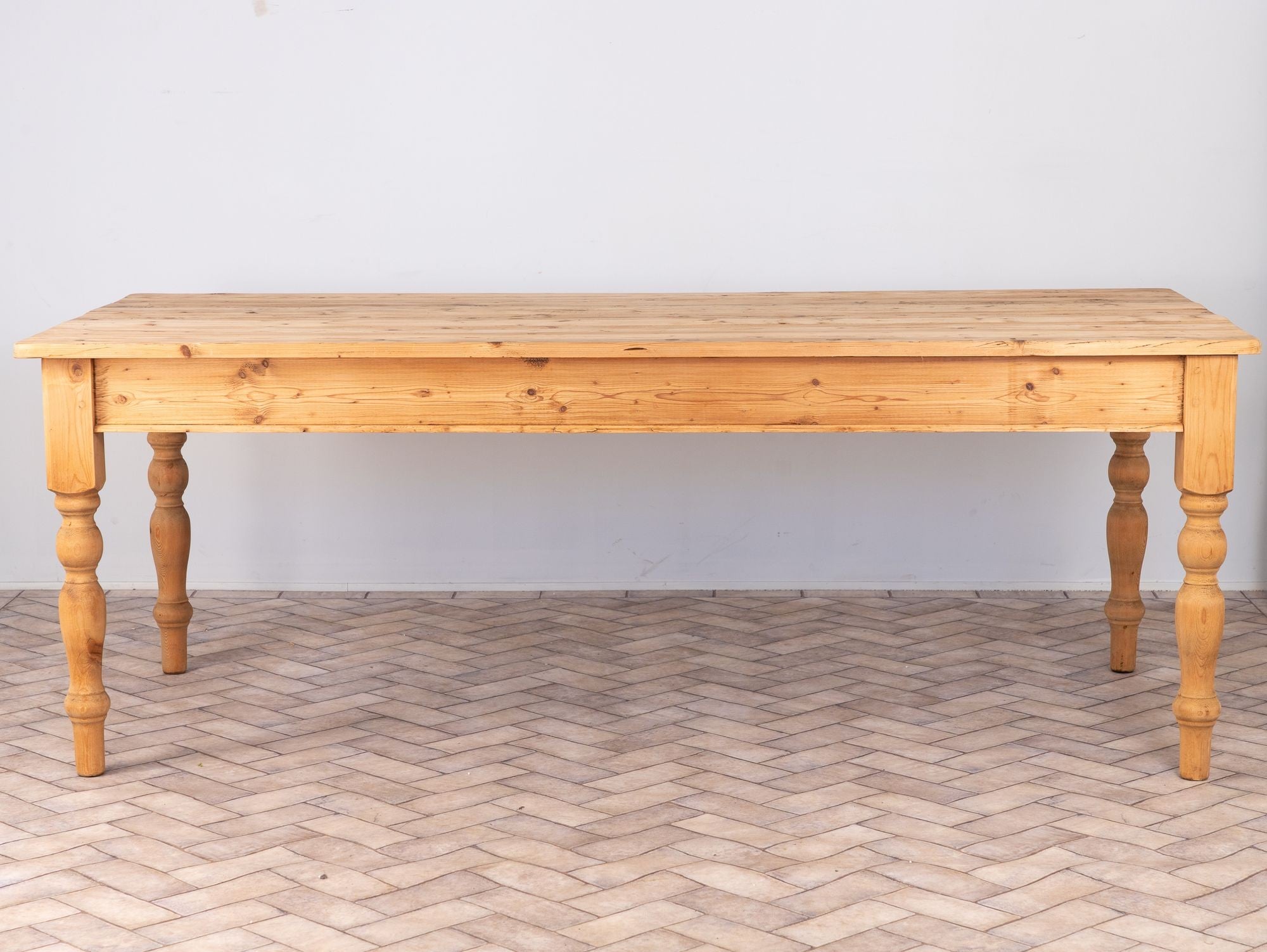 Vintage Pine Farmhouse Table, USA 1960s