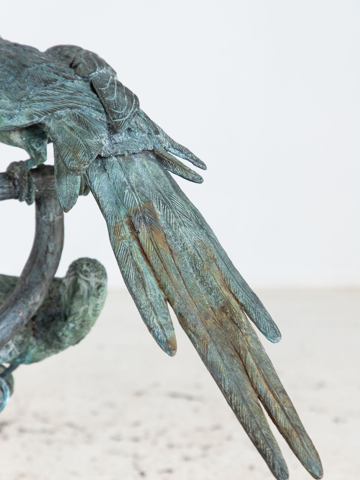 Bronze Sculpture of Three Parrots, Italy Mid 20th C.