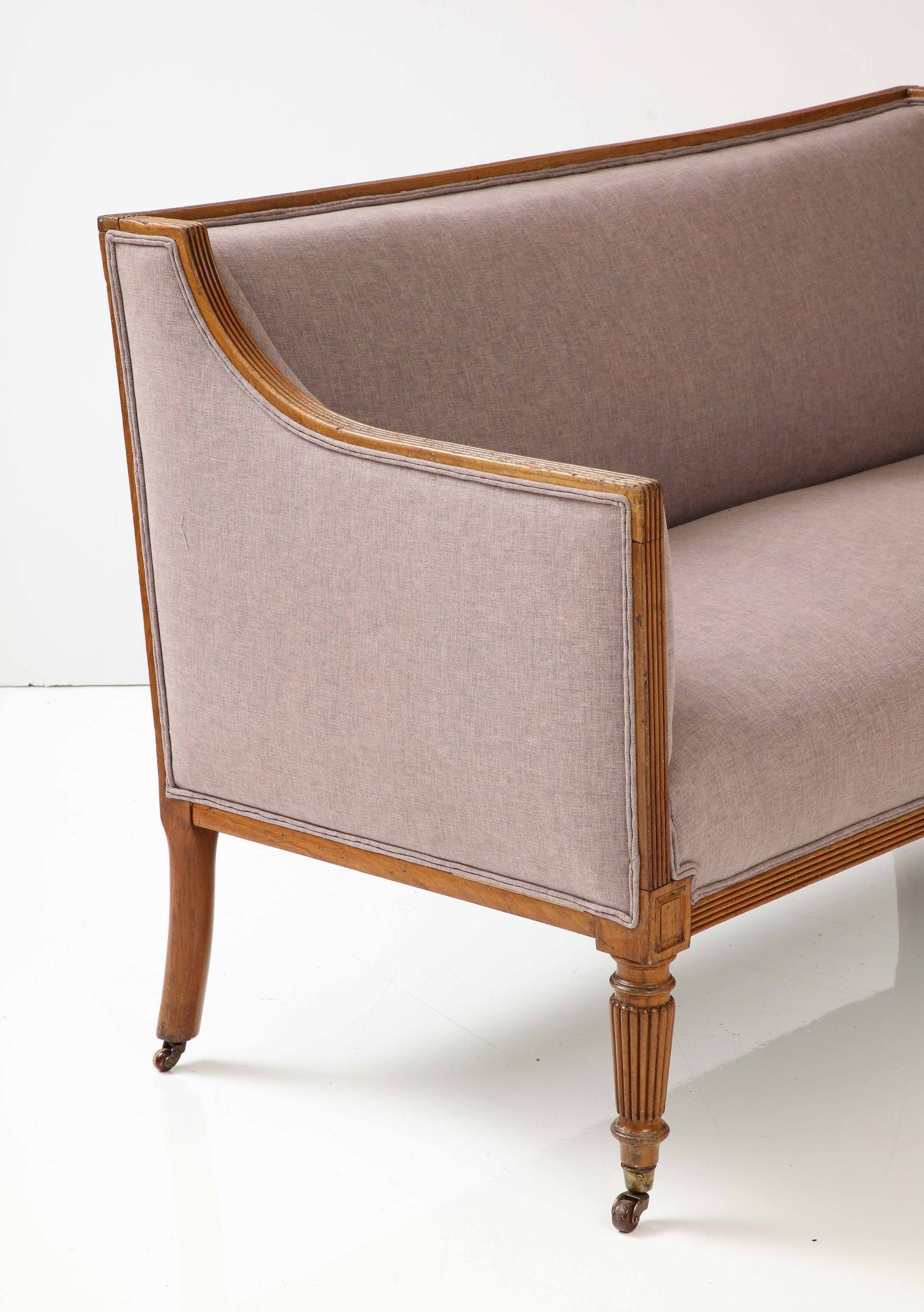 English Regency Tightback Loveseat or Settee, 1820s