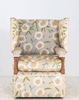 Upholstered Knowle Style Armchair, England Early 20th C.