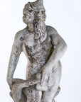 Limestone Garden Figure of Standing Neptune or Poseidon, Denmark circa 1930–50