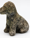 Reconsitituted Stone Puppy or Dog Garden Ornament, England Mid 20th C.