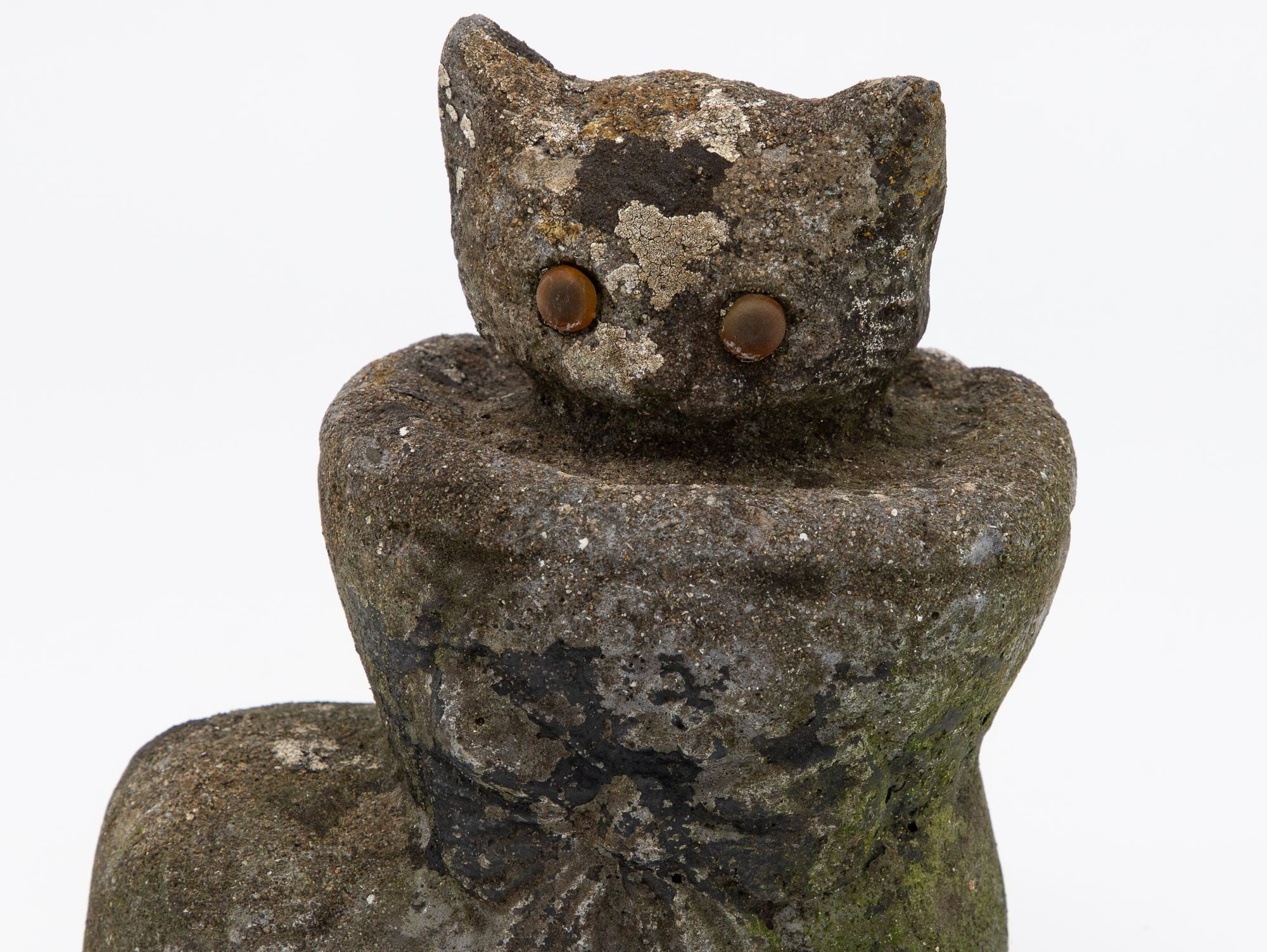 Composite Stone Kitten in Boot Garden Ornament, English 20th Century