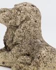 Vintage Reconstituted Stone Puppy or Dog Spaniel Garden Ornament, 20th Century