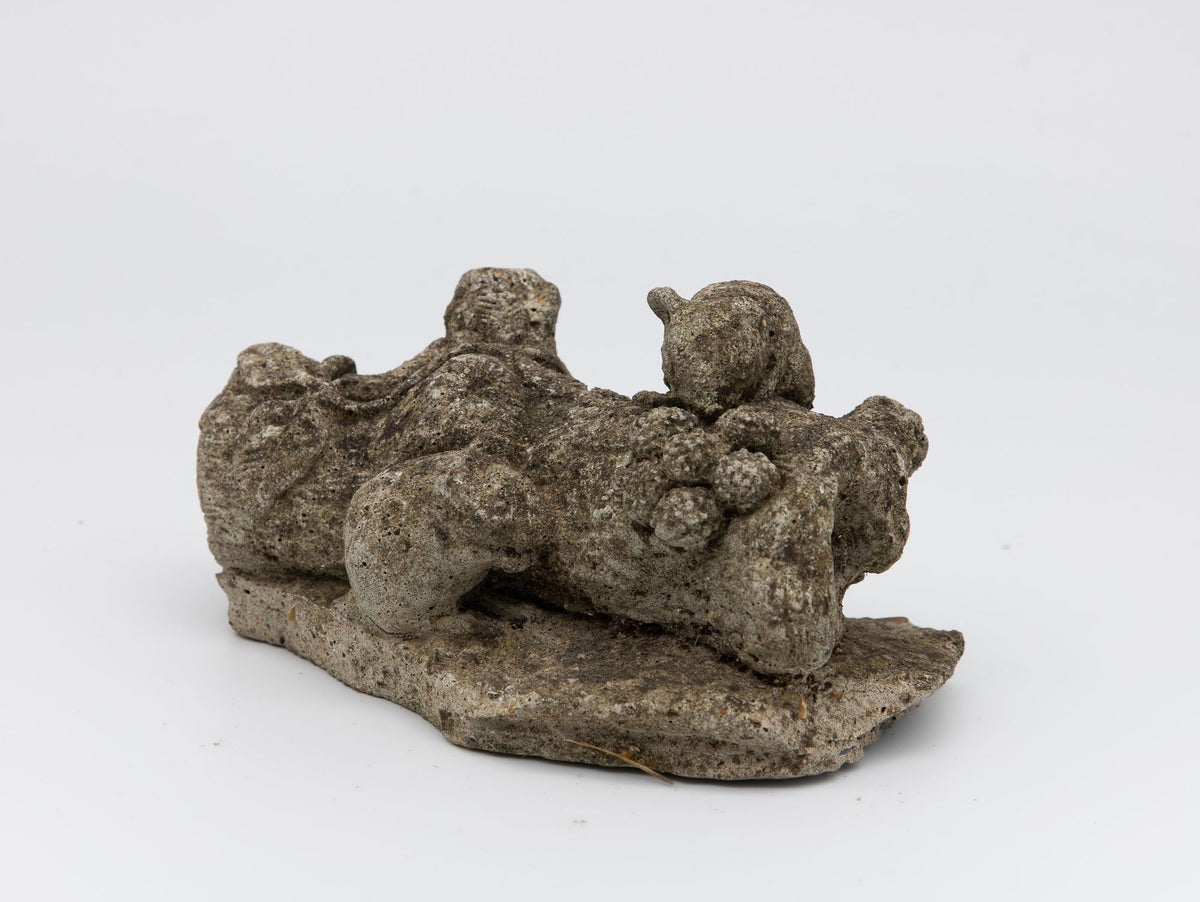 Reconstituted Stone Family of Mice Garden Ornament, England 20th C.