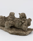 Reconstituted Stone Family of Mice Garden Ornament, England 20th C.