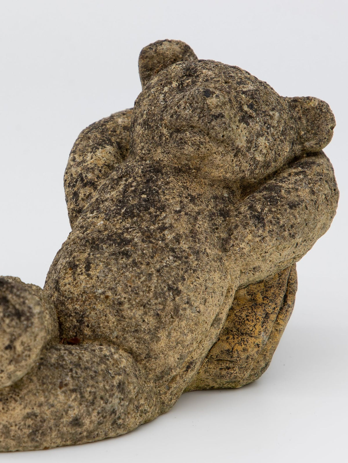 Reconstituted Stone Teddy Bear Garden Ornament, England 20th Century