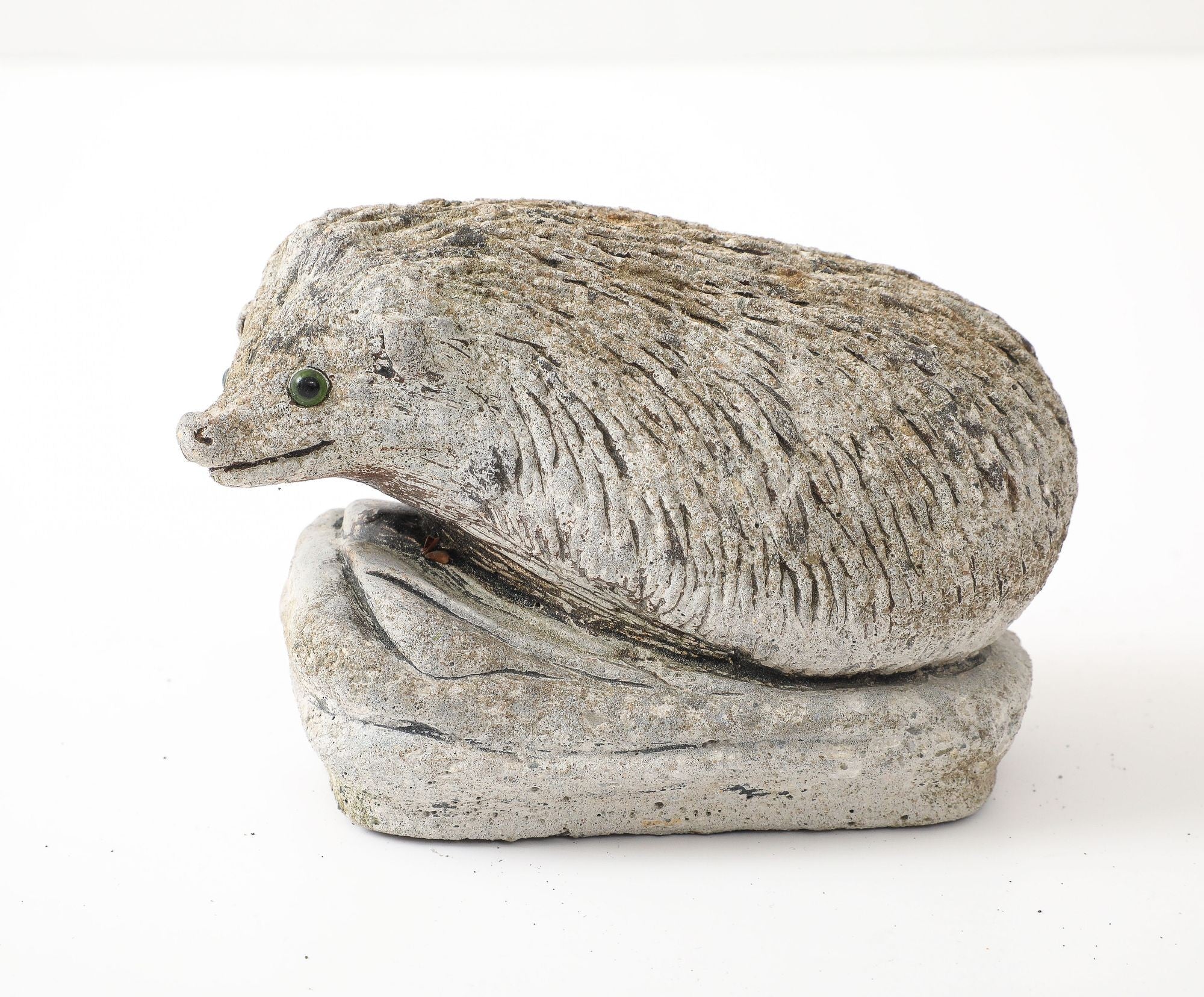 Reconstituted Stone Hedgehog Garden Ornament, 20th Century