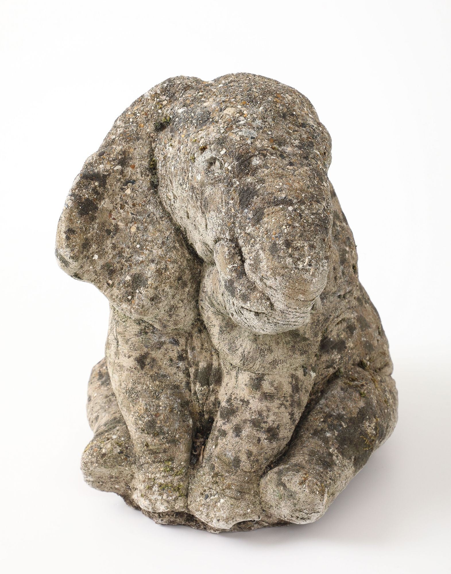Cast Stone Elephant Garden Statue, France Mid 20th C.