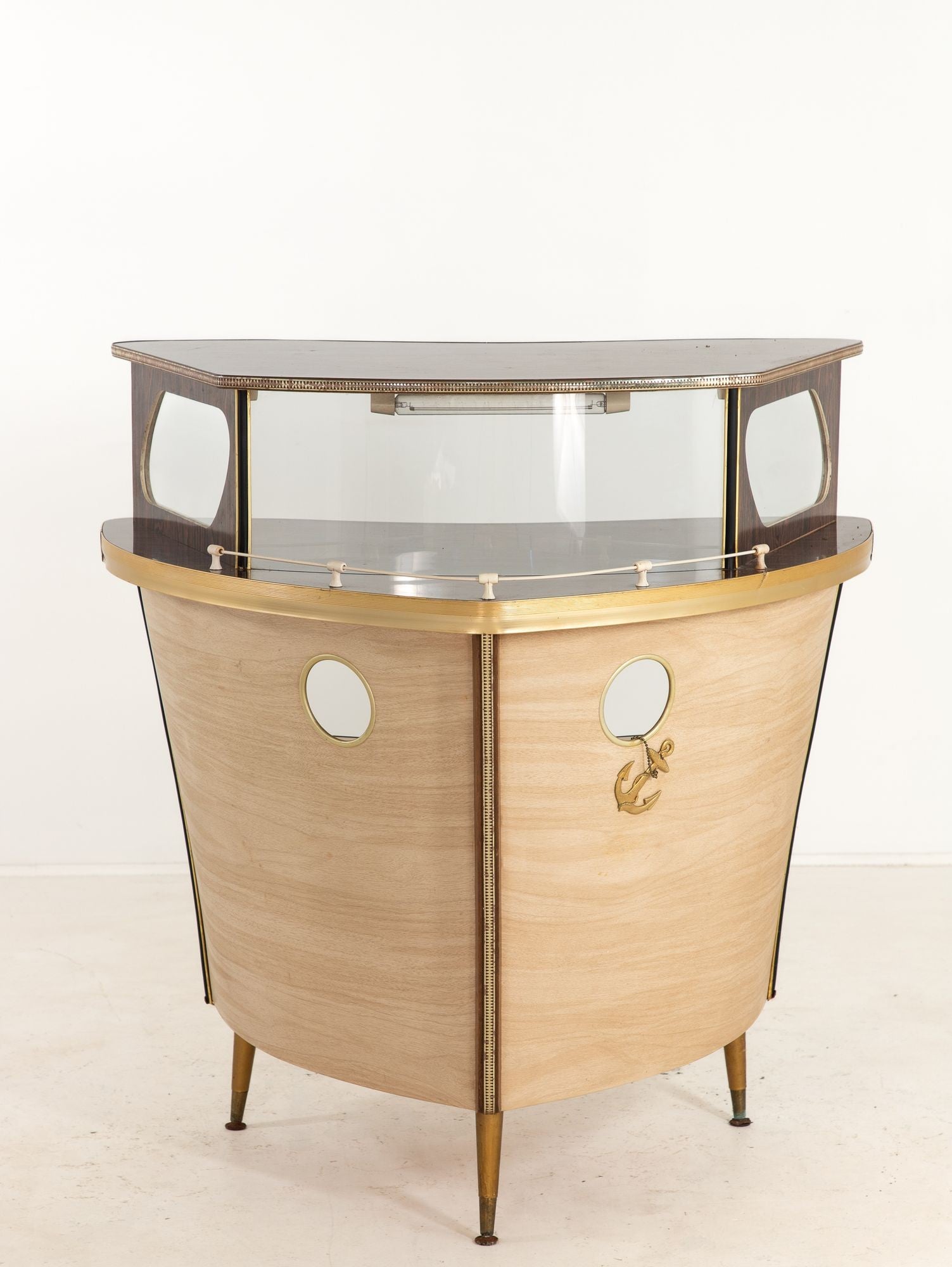 1960s Cocktail Bar in the Shape of a Boat Bow, England 1960s
