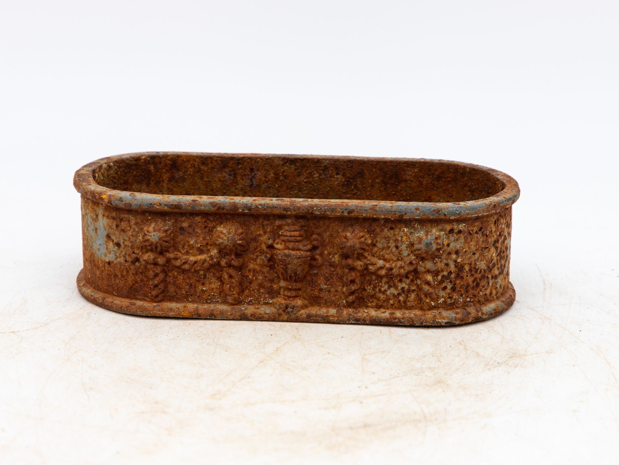 Small Cast Iron Oval Planter, France Early 20th C.