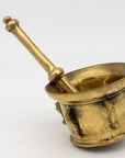 Antique Vintage Brass Mortar and Pestle