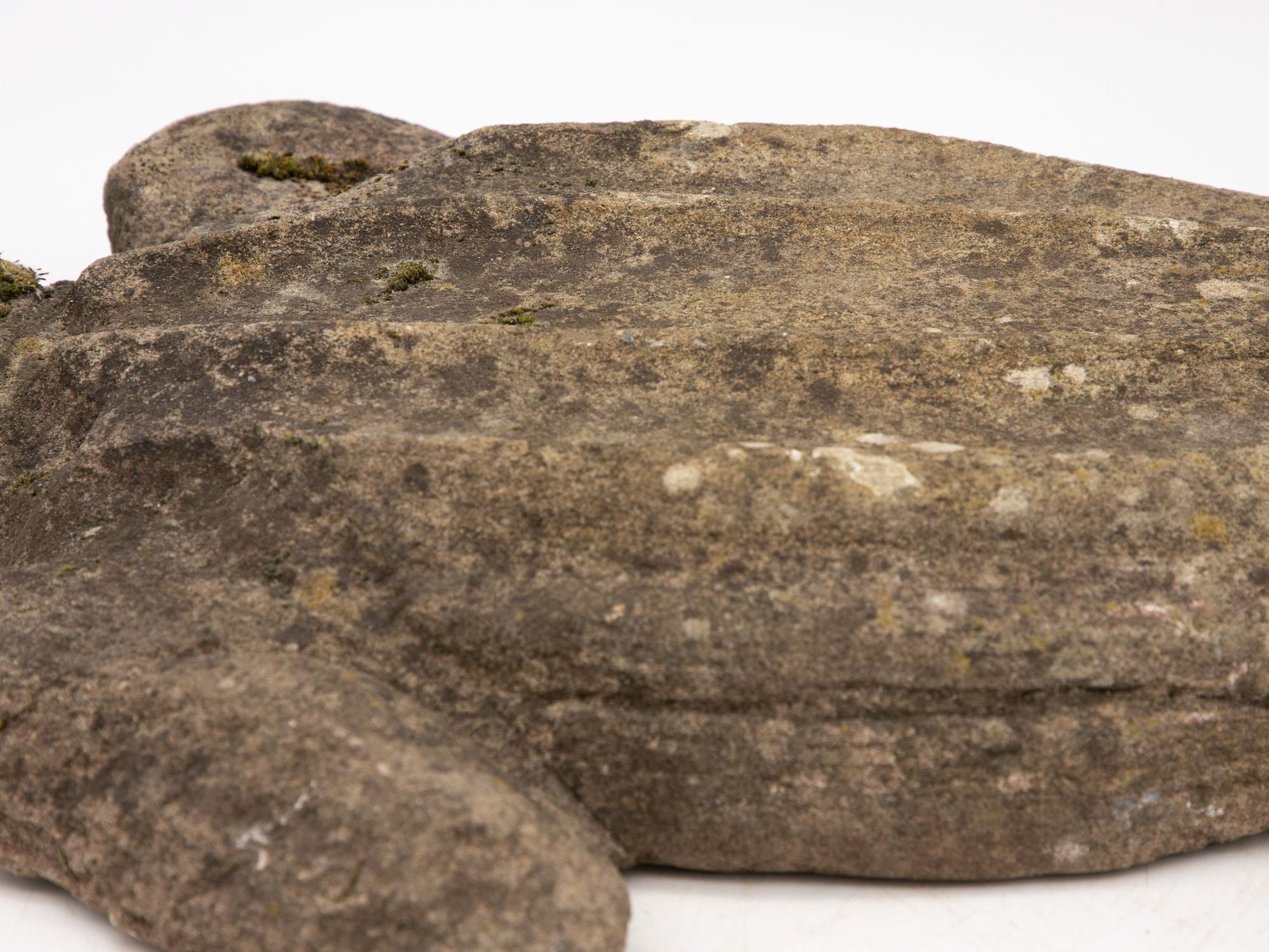 Vintage Reconstituted Stone Turtle Garden Ornament, England mid 20th Century