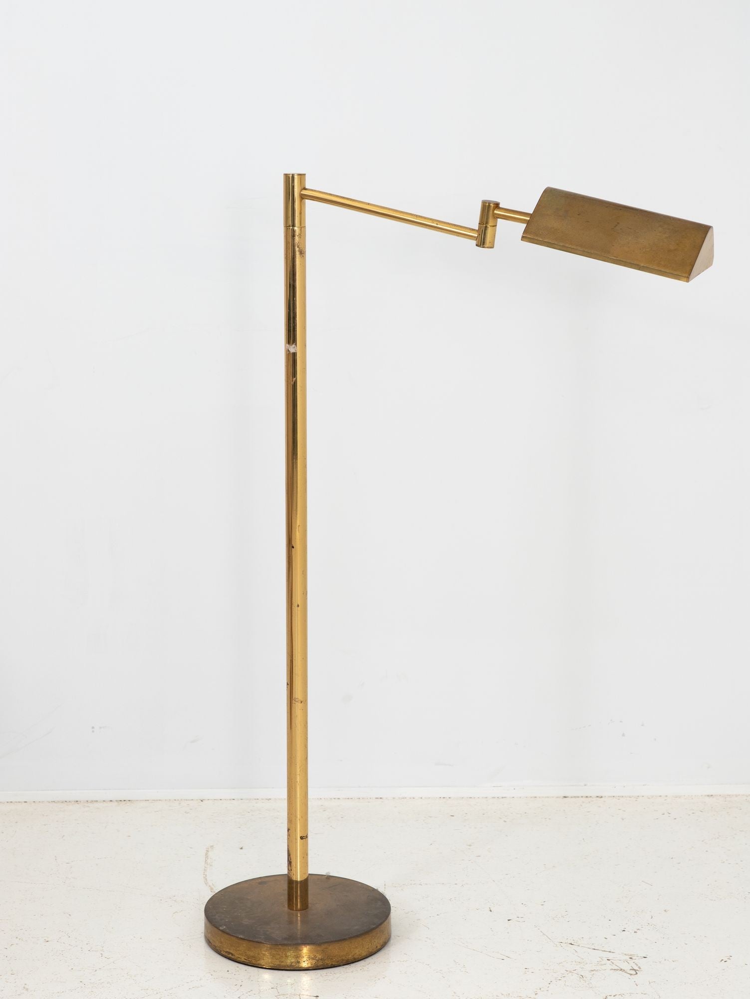 Vintage Brass Floor Lamp, France mid 20th Century
