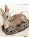 Brown Painted Doe or Deer Garden Ornament