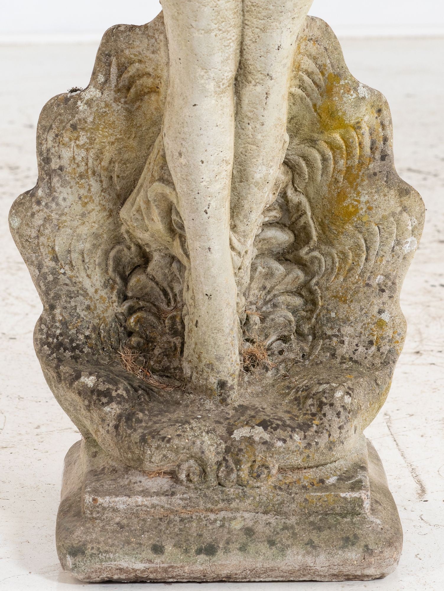 Composite Stone Figure of Venus Emerging from a Shell, England Mid 20th C.