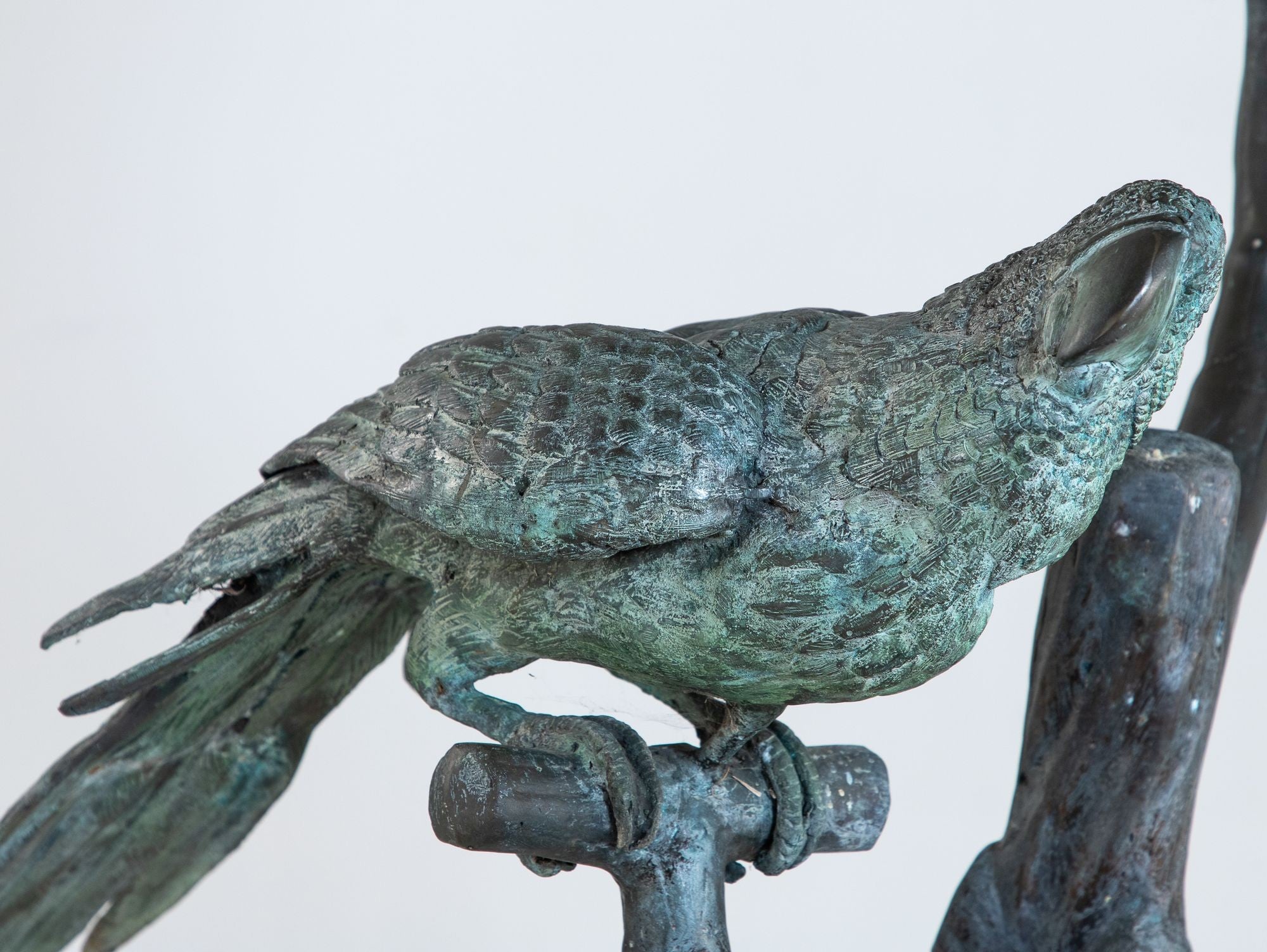 Bronze Sculpture of Three Parrots, Italy Mid 20th C.