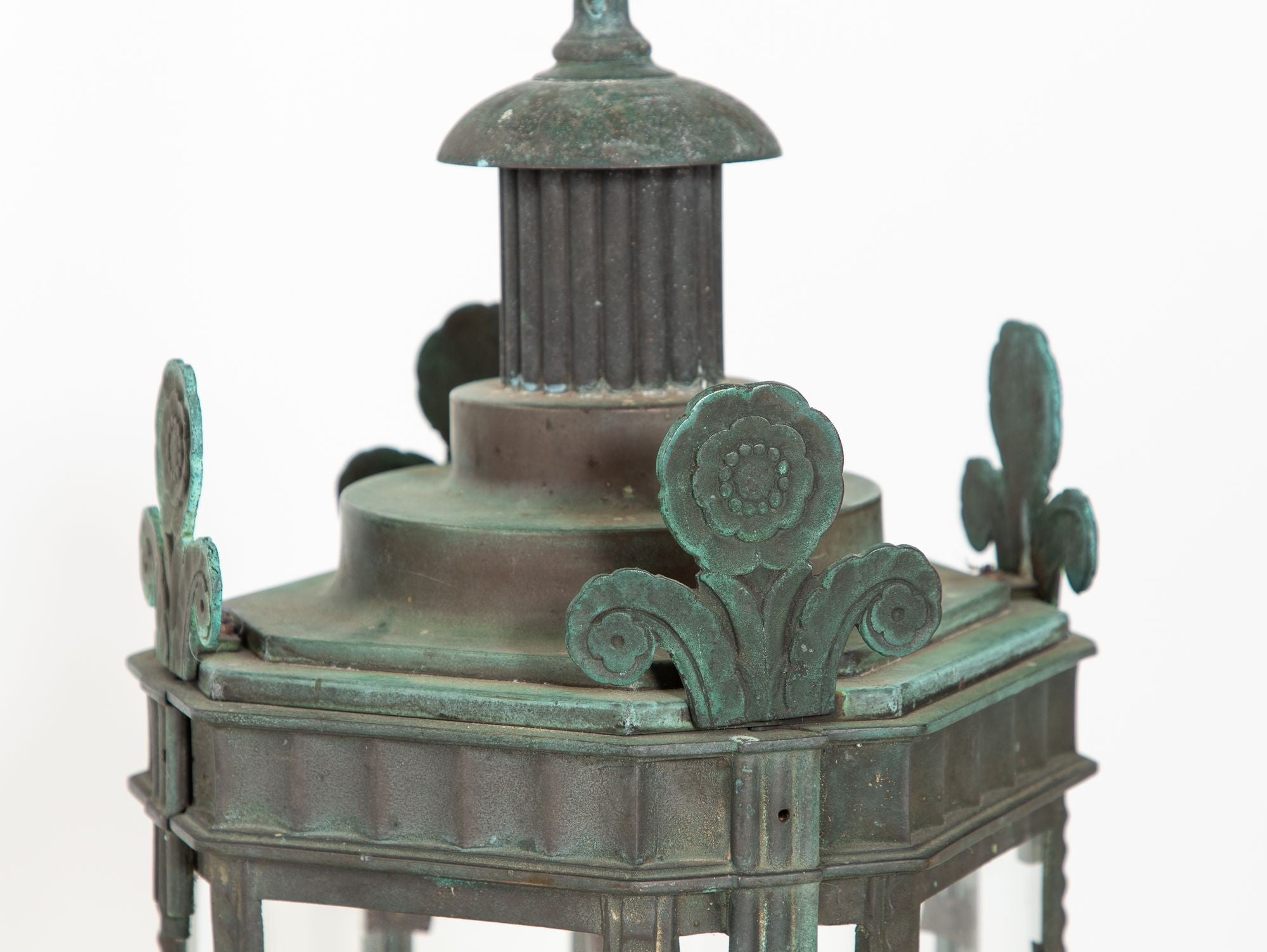 Bronze Art Deco Lantern, Circa 1920-30s