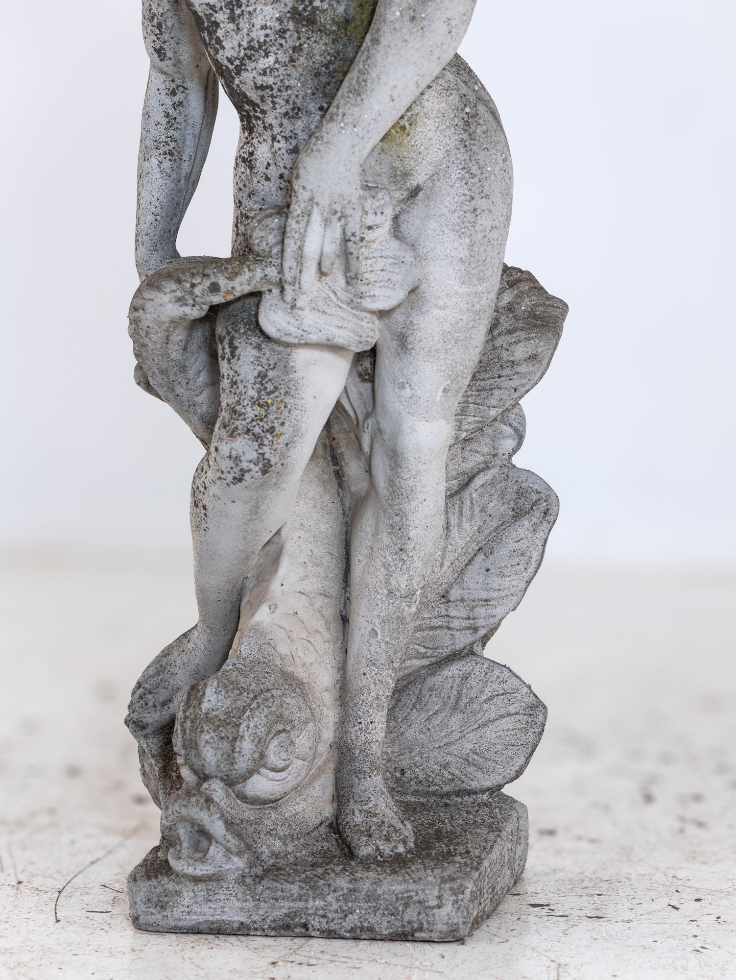 Limestone Garden Figure of Standing Neptune or Poseidon, Denmark circa 1930–50